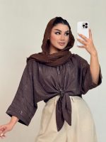 بلوز سلکت گرهی پاپیون - Image 4