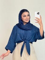 بلوز سلکت گرهی پاپیون