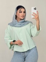 بلوز محم  ینزی یقه دلبری پشت پیله - Image 7