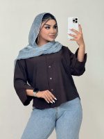 بلوز محم  ینزی یقه دلبری پشت پیله - Image 5