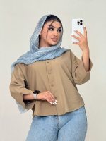 بلوز محم  ینزی یقه دلبری پشت پیله - Image 4