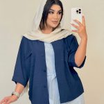 بلوز محم  ینزی دو جیب تکیلا
