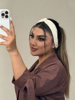 بلوز نامو مایا استین پاپیون گره نگین - Image 2