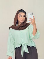 بلوز محم  ینزی جلو گره ای تیتا - Image 6