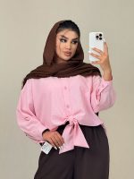 بلوز محم  ینزی جلو گره ای تیتا - Image 5