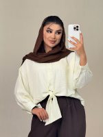 بلوز محم  ینزی جلو گره ای تیتا - Image 4