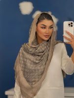 شال رسپینا ابریشم میله ای دور گیپور گوچی - Image 2