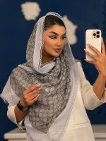 شال رسپینا ابریشم میله ای دور گیپور گوچی