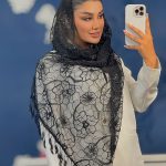 شال اچ اچ عنکبوتی پولکی دولایه