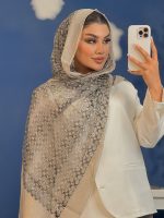 شال رسپینا ابریشم میله ای کوچ - Image 11
