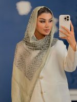شال رسپینا ابریشم میله ای کوچ - Image 8