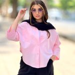 بلوز نامو لینن باکسی پشت پیله رزیتا