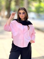 بلوز نامو لینن باکسی پشت پیله رزیتا
