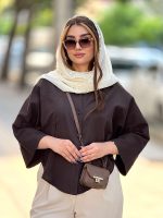 بلوز نامو لینن باکسی پشت پیله رزیتا - Image 4