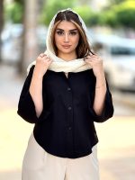 بلوز نامو لینن باکسی پشت پیله رزیتا - Image 3