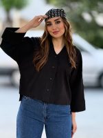 بلوز نامو لینن یقه هفت باکتی خاطره - Image 4