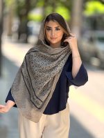 شال رسپینا ابریشم میله ای لمه چاپی کلوین - Image 2
