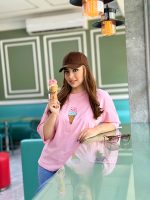 تیشرت بصر نخ پنبه باکسی بستنی
