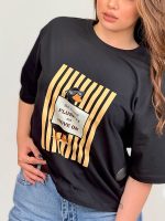 تیشرت بصر نخ پنبه باکسی اردک - Image 2