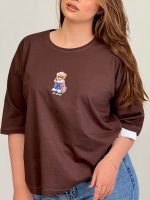 تیشرت بصر نخ پنبه باکسی تدی بوی - Image 8