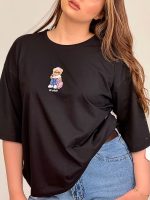 تیشرت بصر نخ پنبه باکسی تدی بوی - Image 7