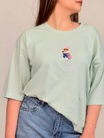 تیشرت بصر نخ پنبه باکسی تدی بوی - Image 13