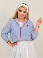 ‏بامبر رویال لینن راه راه سلینو - Image 2