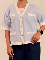 ‏بلوز ملیک لینن چهار جیب‏ - Image 6