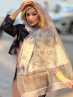 ‏شال لموریا ابریشم تافته دارلا - Image 2