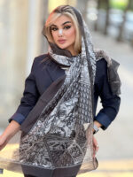 ‏شال لموریا ابریشم تافته دارلا - Image 4