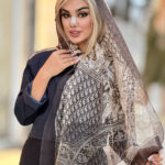 ‏شال لموریا ابریشم تافته دارلا