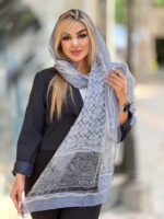 ‏شال لموریا ابریشم تافته دیبا‏ - Image 4